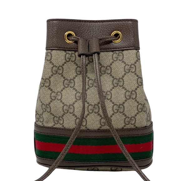 Gucci Mini Ophidia Supreme Bucket Bag - Picture 1 of 10